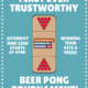 Beer pong tournament at Trustworthy