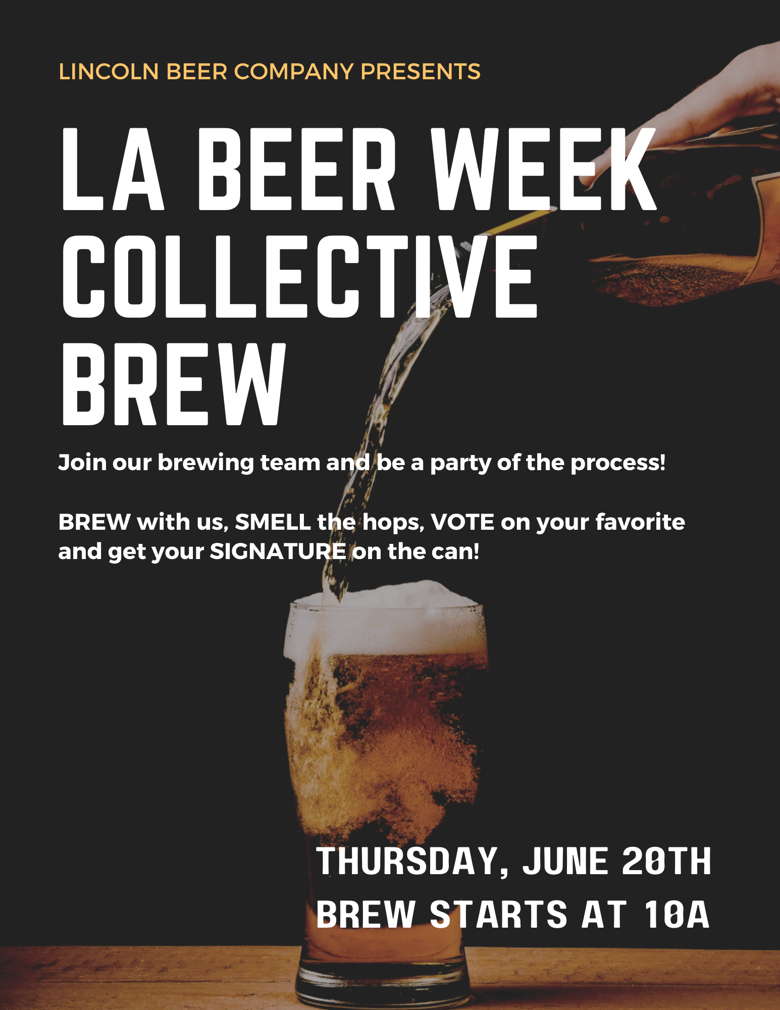 LA Beer Week Collective Brew at Lincoln Beer Co