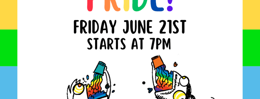 Drink & Draw Pride flyer