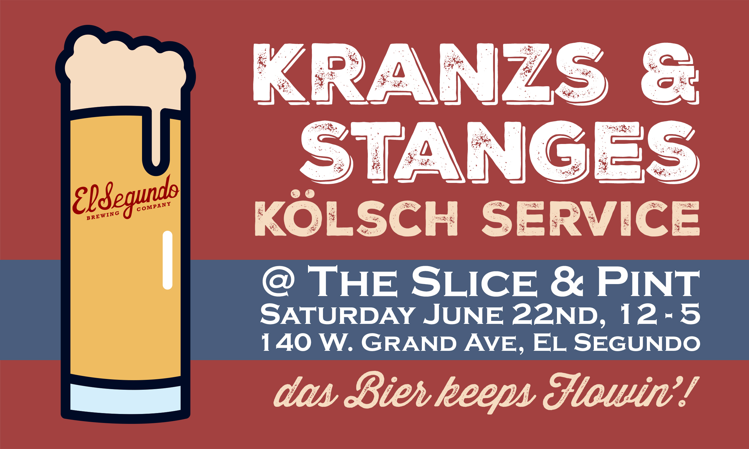 Karan’s and Stanges Kolsch service flyer