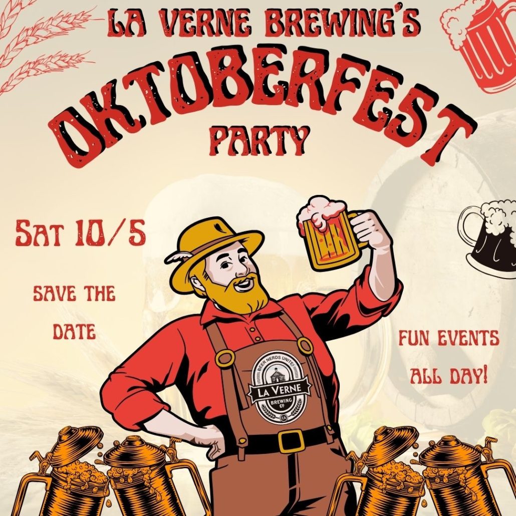 La Verne Brewing Oktoberfest Party flyer