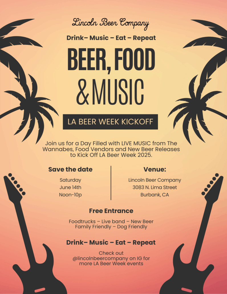 Beer, Food & Music flyer