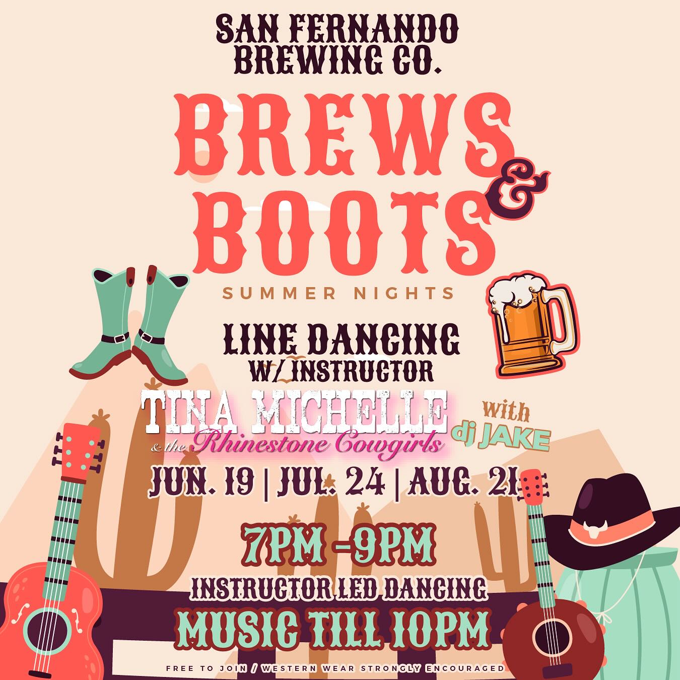 Brews N Boots at San Fernando Brewing Co