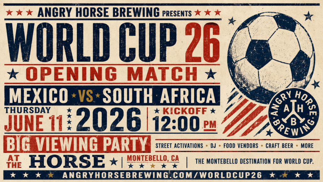 World Cup 26 Opening Match at Angry Horse Brewing