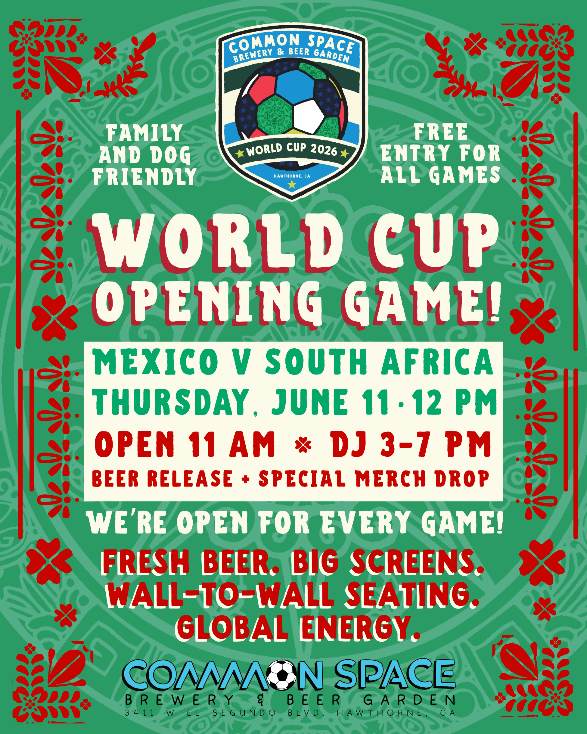 World Cup Opening Game at Common Space