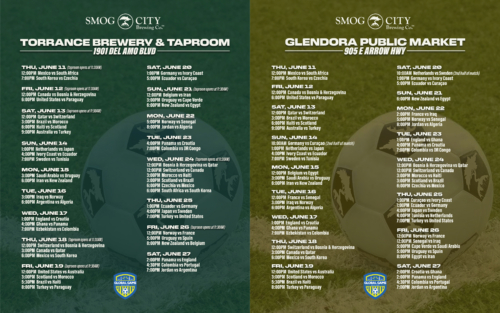 Watch the World's Game at Smog City Brewery & Taproom