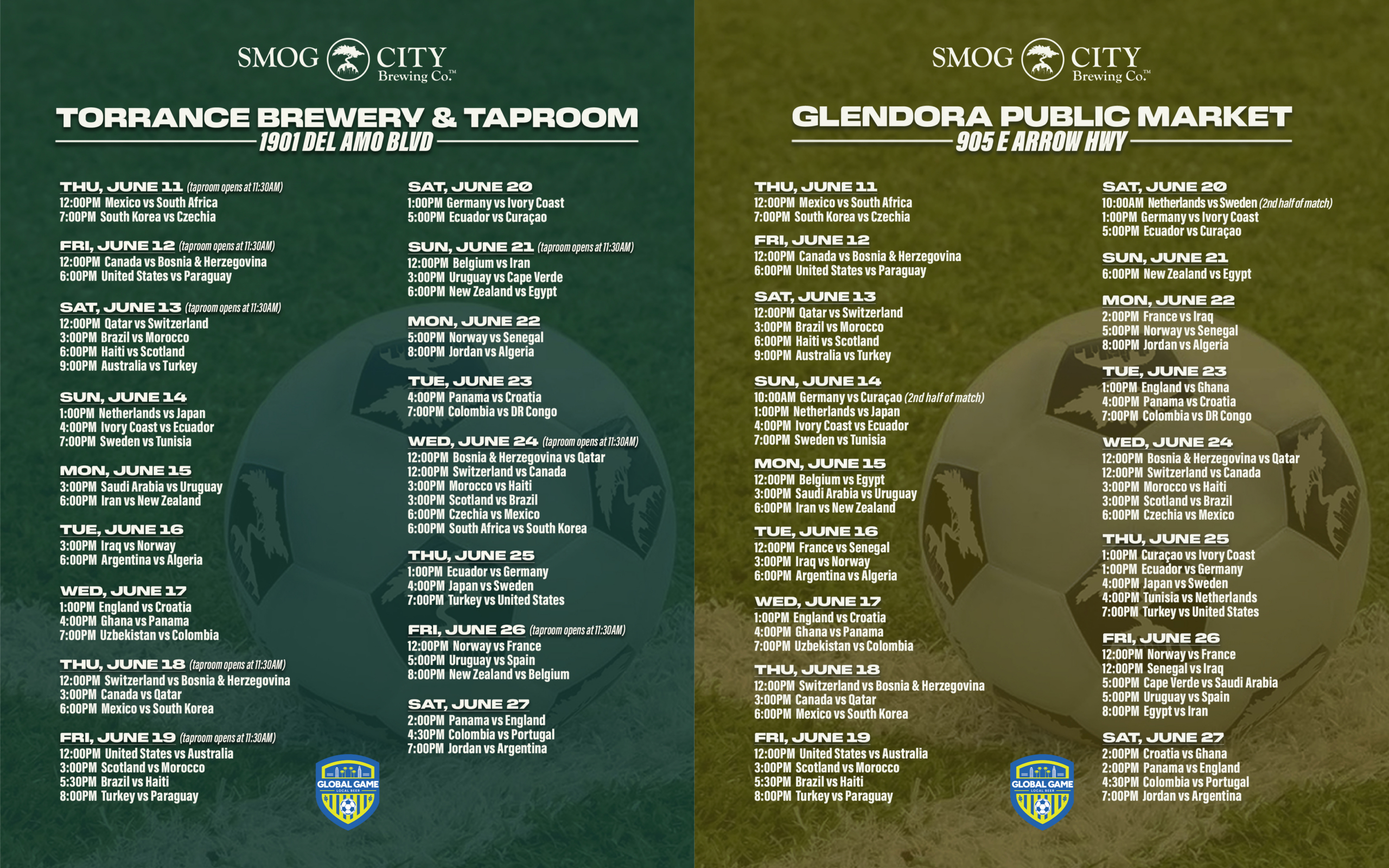 Watch the World's Game at Smog City Brewery & Taproom
