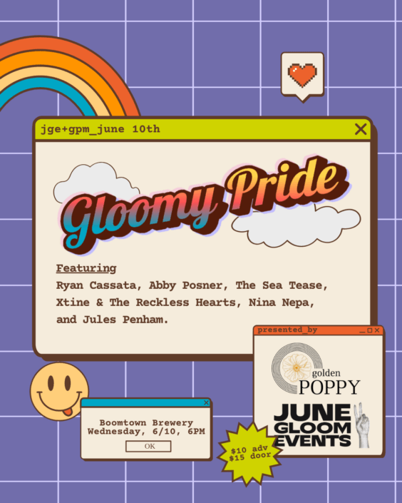 June Gloom x Golden Poppy present Gloomy Pride at Boomtown Brewery