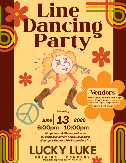 Line Dancing Party at Lucky Luke