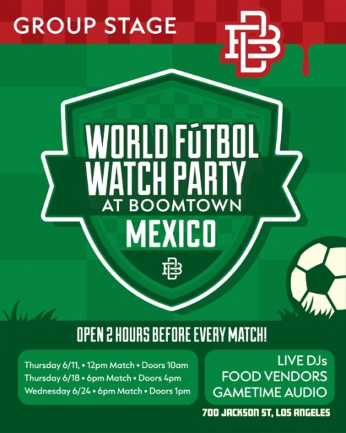 Mexico Group Stage Match at Boomtown Brewery