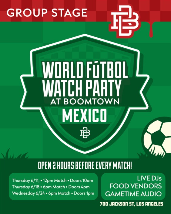 Mexico Group Stage Match at Boomtown Brewery