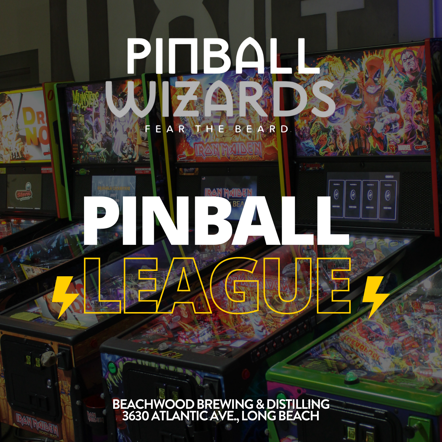 Pinball League At Beachwood Brewing & Distilling