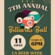 House of Billiards - 7th Annual Billiards Ball