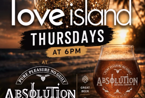 Love Island Thursdays at Absolution Brewing