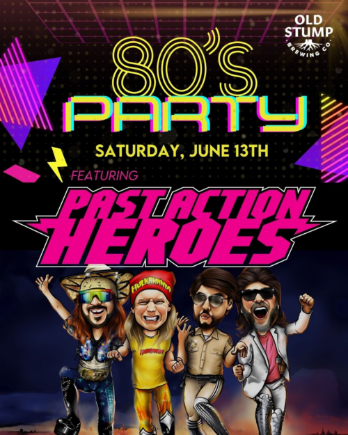 80’s Party w/ live music at Old Stump Brewery