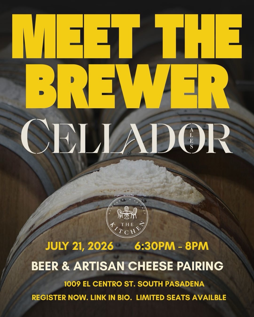 Meet the Brewer: Cellador at Neighbors and Friends Kitchen