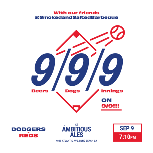 9/9/9 graphic at Ambitious Ales