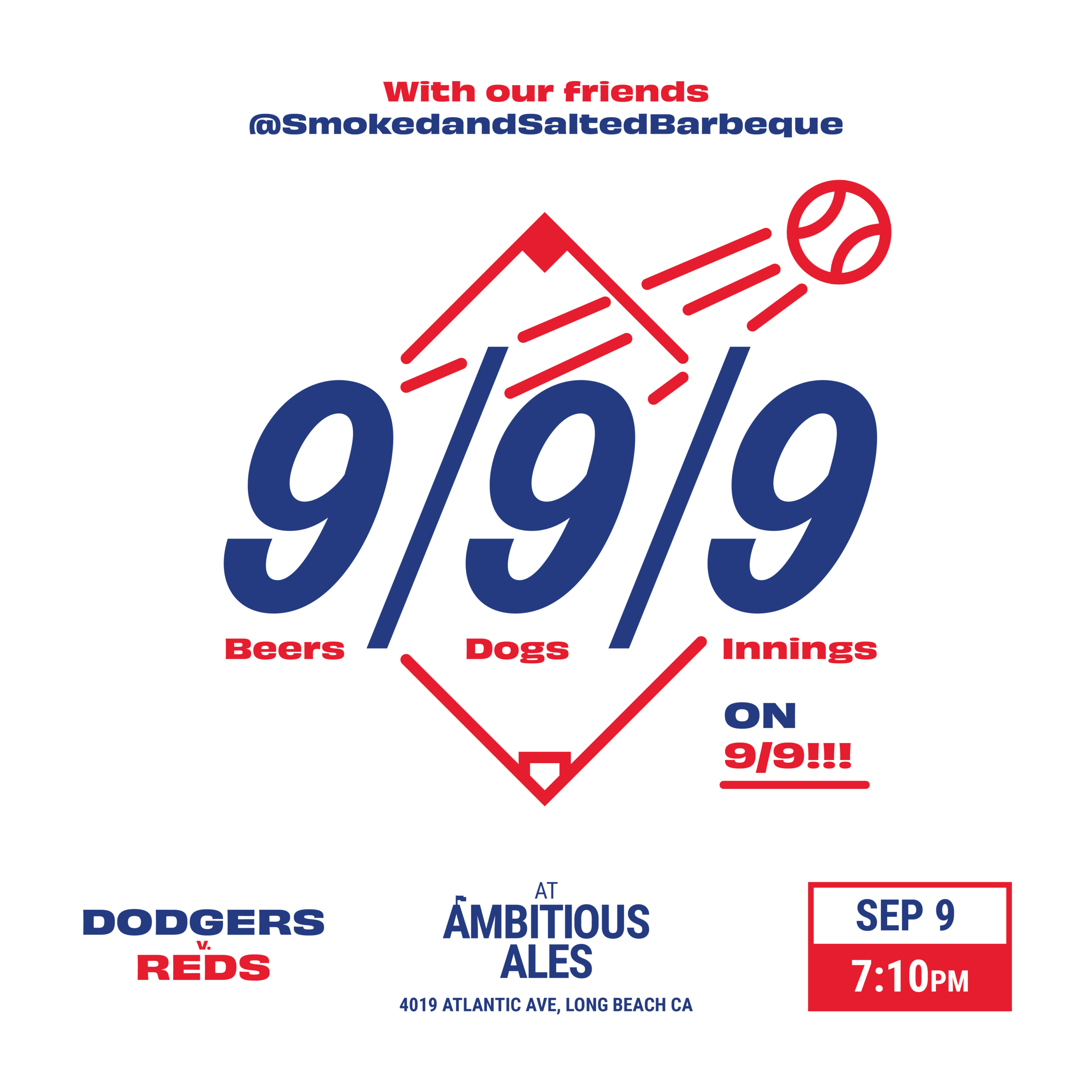 9/9/9 graphic at Ambitious Ales