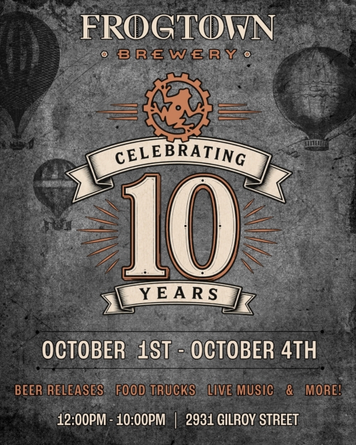 Frogtown Brewery 10th Anniversary