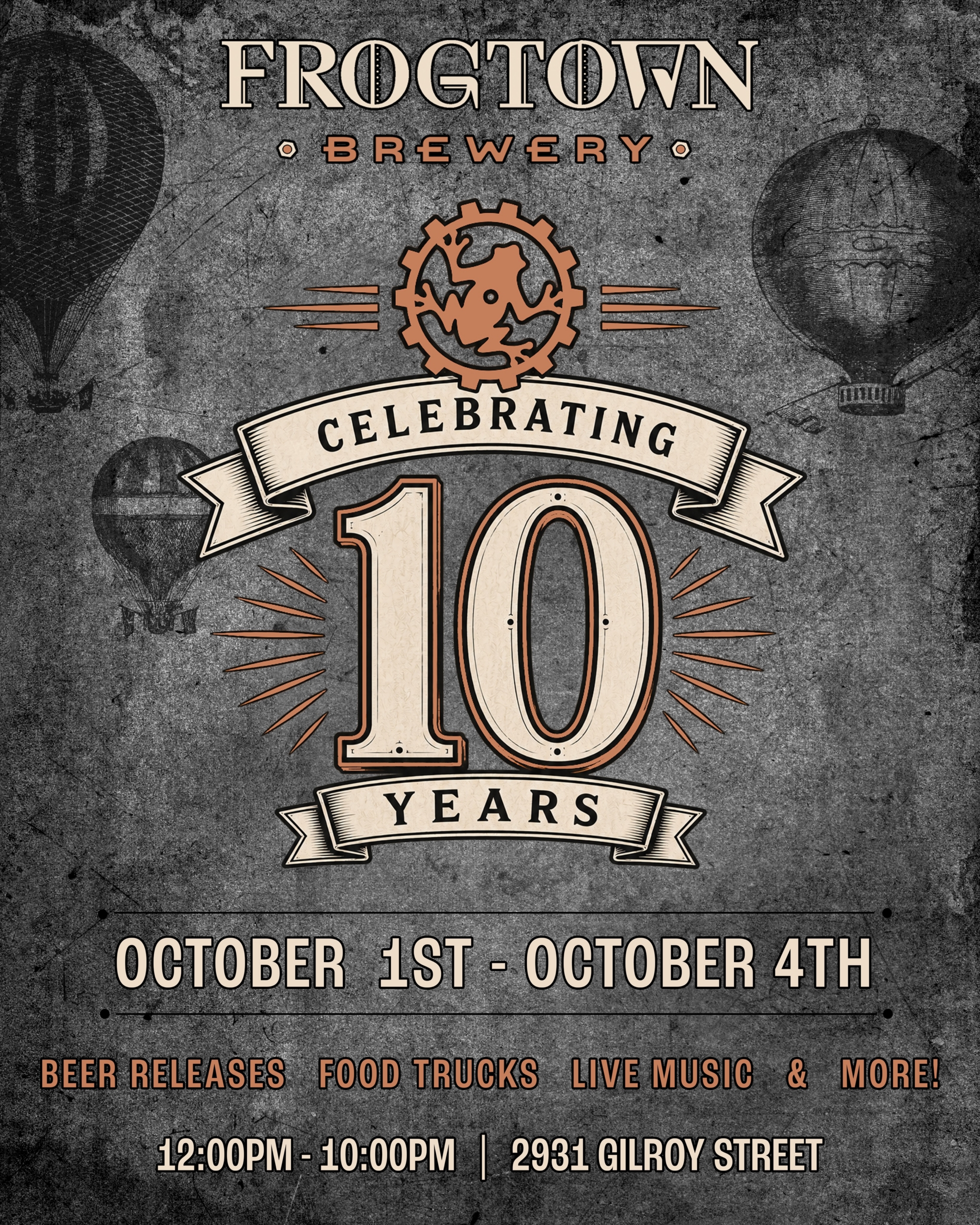 Frogtown Brewery 10th Anniversary